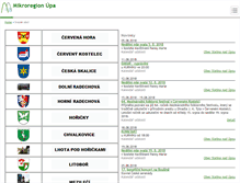 Tablet Screenshot of mikroregionupa.cz